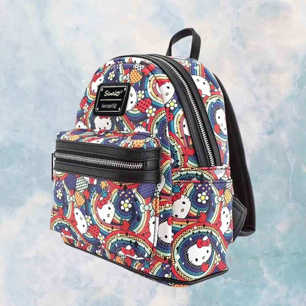 - Loungefly Sanrio Hello Kitty Rainbow Abstract Mini Backpack